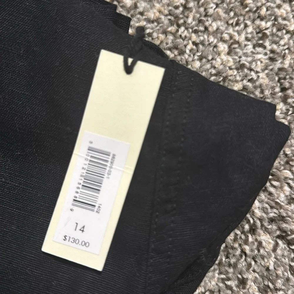 NWT! Banana Republic Black Mya Cotton-Linen Cargo Pant - Multiple Sizes🩷